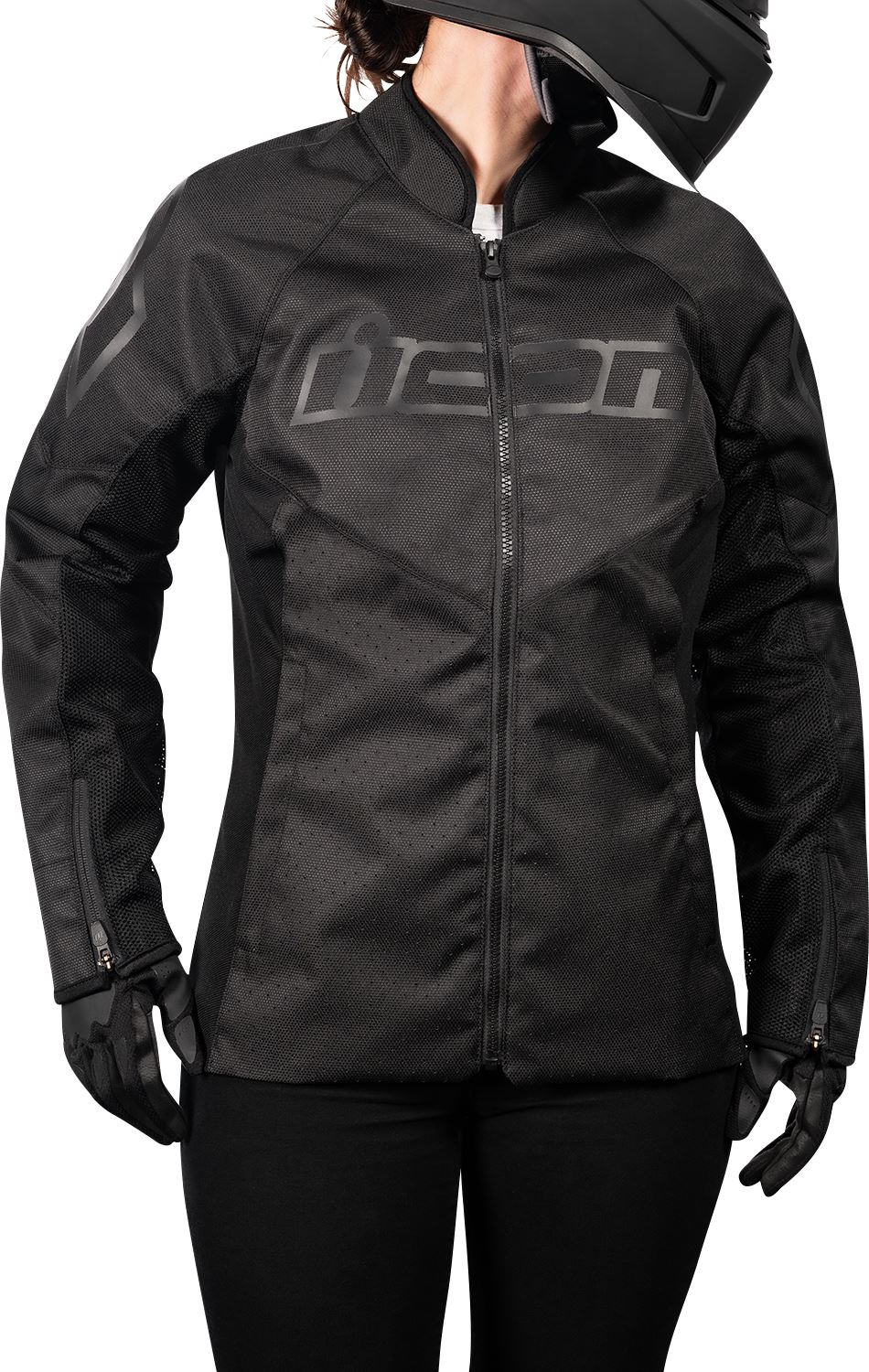 ICON Women's Hooligan™ CE Motorcycle Jacket Black 2023 Model