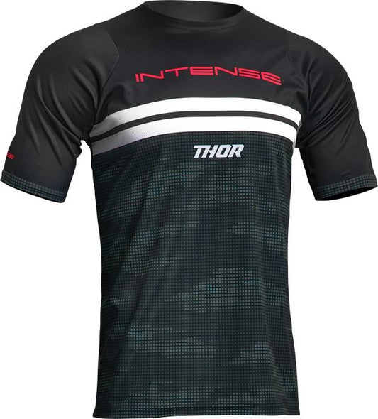 THOR Intense MTB Assist Decoy Jersey Camo Green/Black 2023 Model