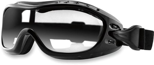 BOBSTER Night Hawk Over Glasses, Clear Lens Black Goggles BHAWK01C