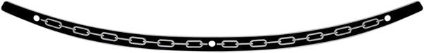 MEMPHIS SHADES Windshield Trim Black Chain MEB0944