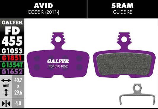 GALFER Brake Pad Bicycle FD455G1652