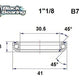 BLACK BEARING HB 30.5X41.8X8MM 45 /45 HB-B7
