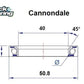 BLACK BEARING HB 40X50.8X7.14 45 /90 HB-E1