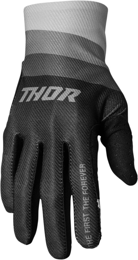 THOR Assist React MX Motorcross Gloves Black/Gray 2023 Model