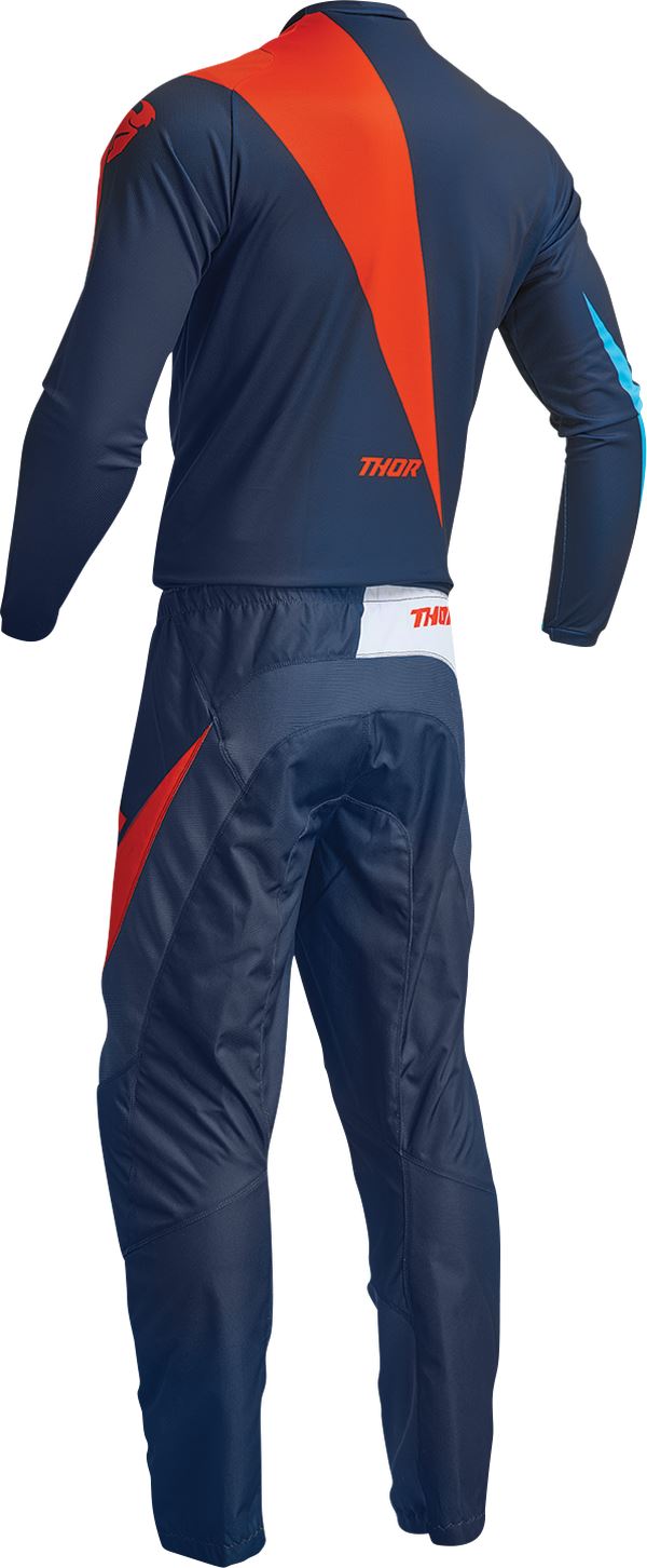 THOR Sector Edge MX Motorcross Jersey Navy/Orange 2023 Model