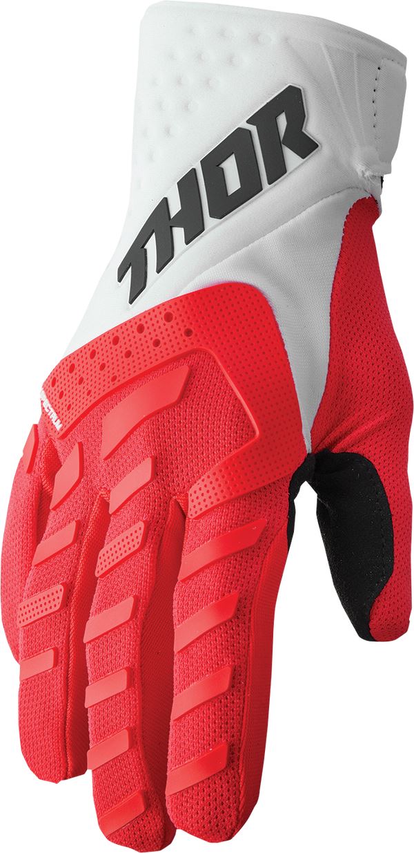 THOR Spectrum MX Motorcross Gloves Red/White 2023 Model