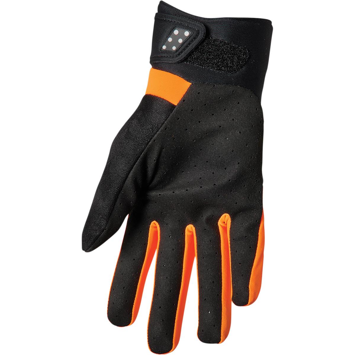 THOR Spectrum Cold Weather MX Motorcross Gloves Black/Orange 2023 Model