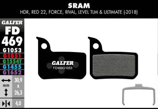 GALFER Brake Pad Bicycle FD469G1053
