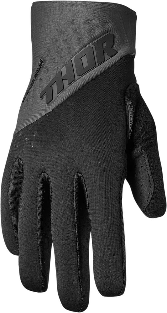 THOR Spectrum Cold Weather MX Motorcross Gloves Black/Charcoal 2023 Model