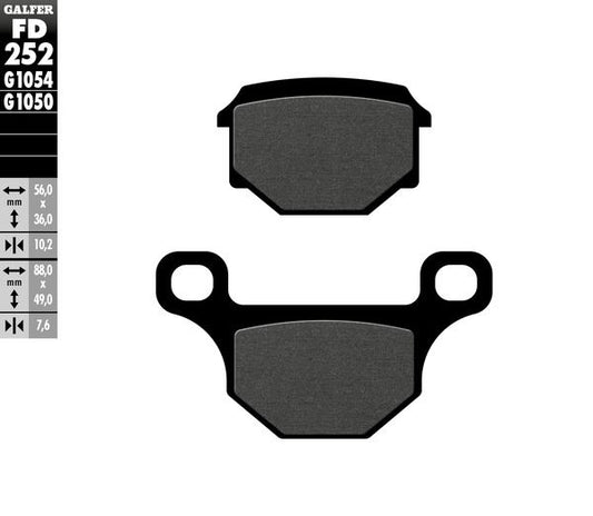 GALFER Brake Pad Street Organic Base FD252G1050
