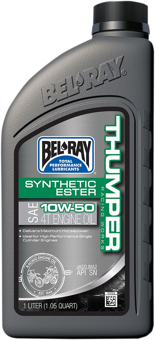 BEL-RAY Thumper® Racing Synthetic Ester 4T Engine Oil 10W-50 1L 99550-B1LW