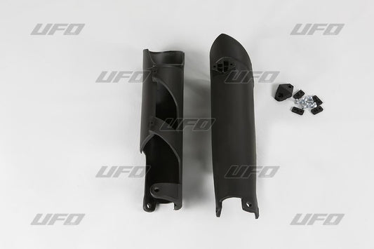 UFO FORK SLIDER PROTECTORS HUSQVARNA TC/TE/FE/FC BLACK HU03356-001