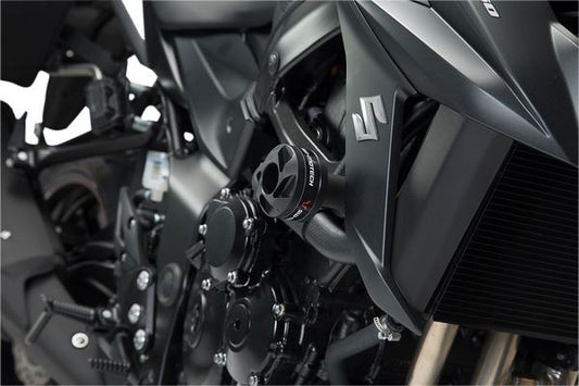 SW MOTECH Frame Slider Set Black YAMAHA Mt-03 /SUZUKI Gsx-S750 16-23 STP.06.627.10001/B