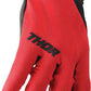 THOR Draft MX Motorcross Gloves Black/Red 2023 Model