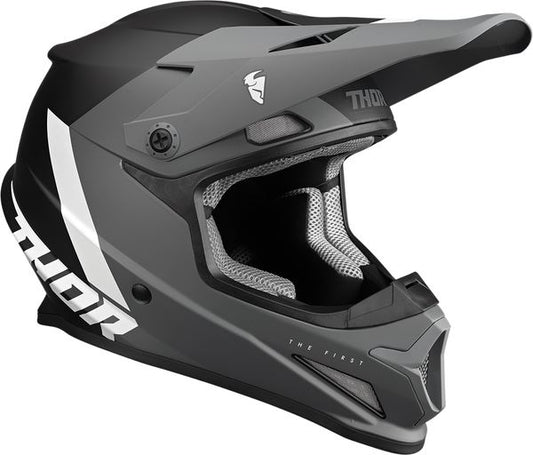 THOR Sector Chev MX Motorcross Helmet Black/Gray 2023 Model