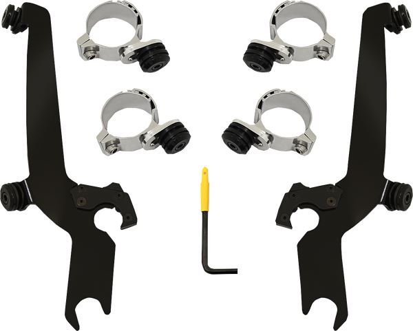 MEMPHIS SHADES Windshield Mounting Kit Black MEB2069