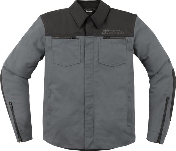 ICON Upstate Canvas CE Jacket Gray - 2023 Model