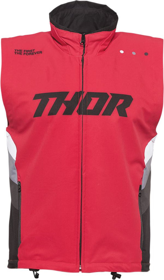 THOR MX Motorcross Warmup Vest Red 2023 Model