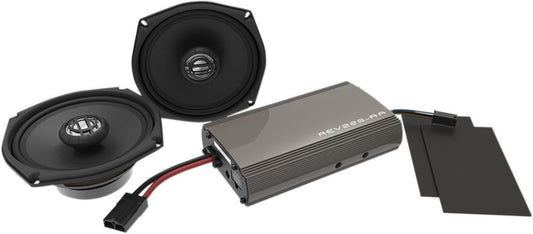 Hogtunes 225 Watt Amp and Gen3 Front Speaker Kit - 225-SG-KIT-AA