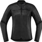 ICON Women's Overlord™ Motorcycle Jacket Black 2023 Model