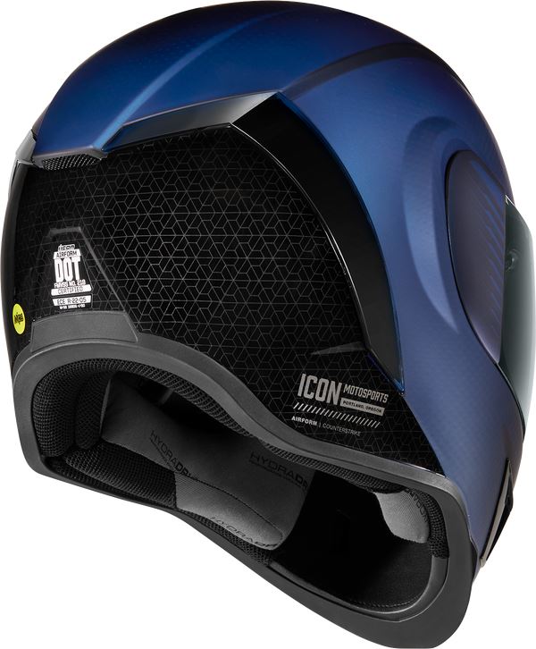 ICON Airform™ Counterstrike MIPS® Motorcycle Helmet Blue - 2023 Model