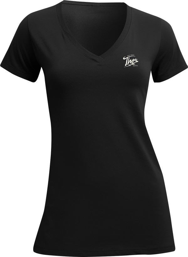 THOR Women's Thunder MX Motorcross T-Shirt Black 2023 Model