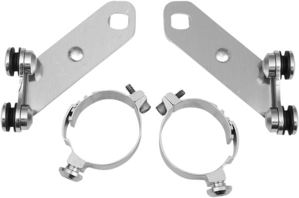 MEMPHIS SHADES Lowers Wind Deflector Mounting Kit Silver Complete MEM9887