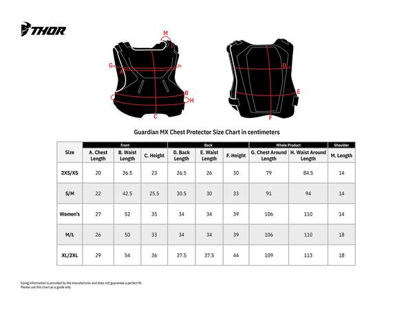 THOR Youth Guardian MX Motorcross Roost Deflector Black 2023 Model