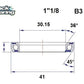BLACK BEARING HB 30.15X41X6.5MM 36 /45 HB-B3