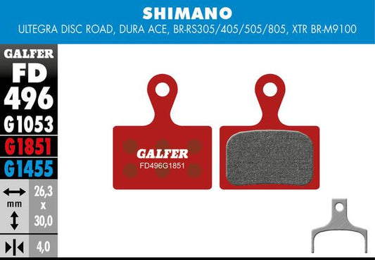 GALFER Brake Pad Bicycle FD496G1851