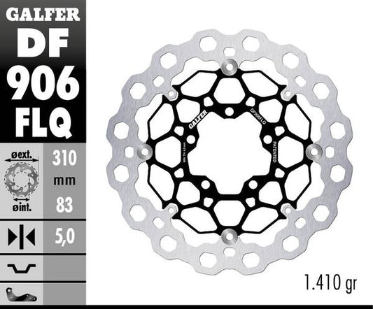 GALFER Brake Rotor Full-Floating Two Piece (Floating) DF906FLQ