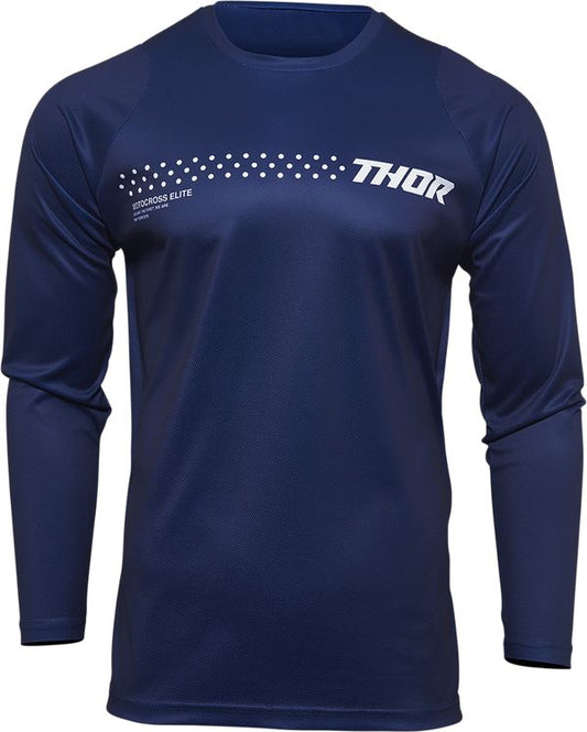 THOR Youth Sector Minimal MX Motorcross Jersey Navy 2023 Model