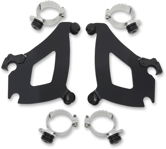 MEMPHIS SHADES Bullet Fairing Mounting Kit Black Complete MEB1998