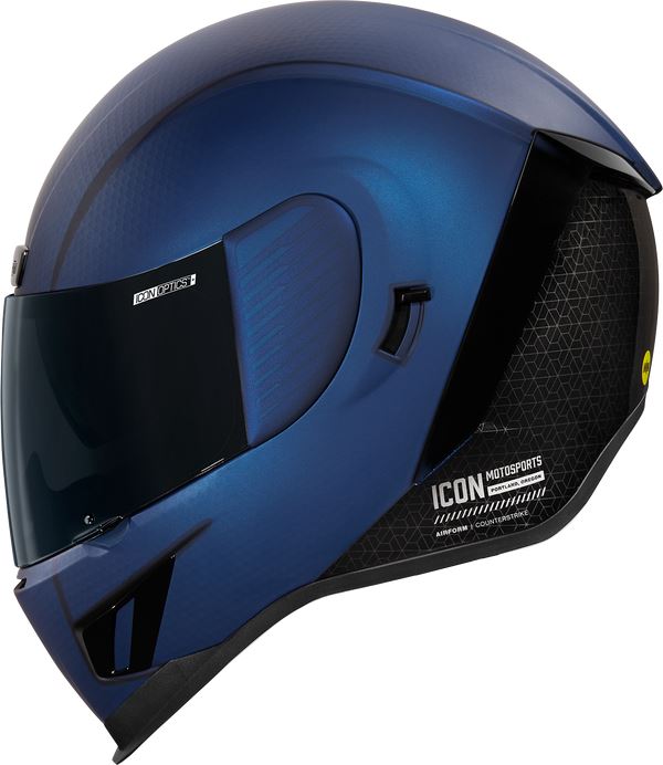 ICON Airform™ Counterstrike MIPS® Motorcycle Helmet Blue - 2023 Model