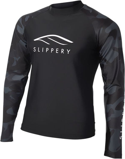 SLIPPERY Watersports Rashguard Underwear LS Black/CAMO