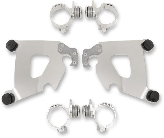 MEMPHIS SHADES Cafe Fairing Mounting Kit Silver Complete MEK2025