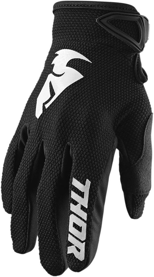 THOR Sector MX Motorcross Gloves Black 2023 Model