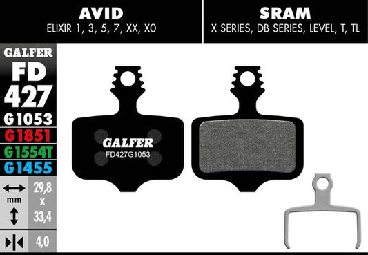 GALFER Brake Pad Bicycle FD427G1053