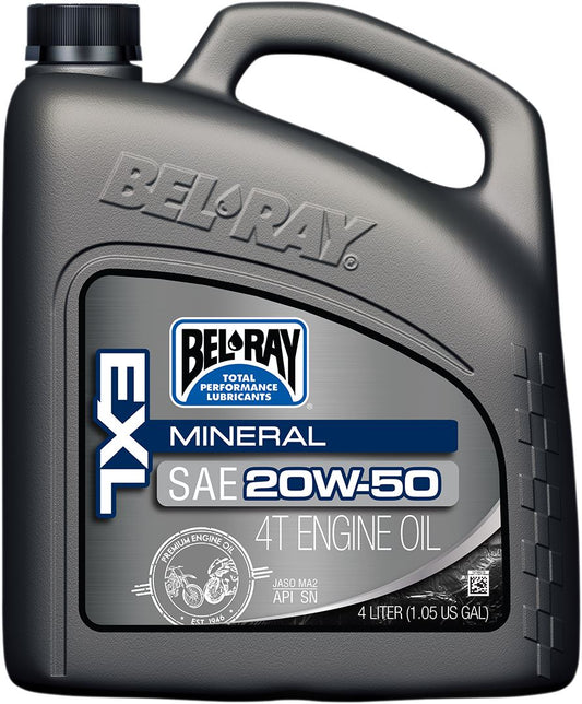 BEL-RAY EXL Mineral 4T Engine Oil 20W-50 4L 99100-B4LW
