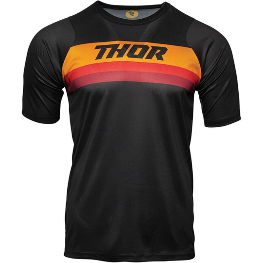 Thor MTB Assist Jersey SS Black - Orange 2022 Model