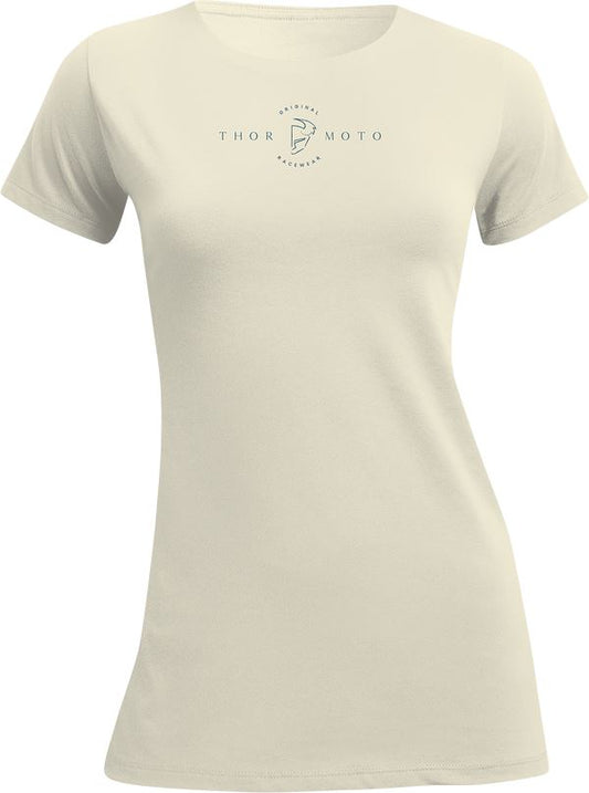 THOR Women's Original MX Motorcross T-Shirt Off-White 2023 Model