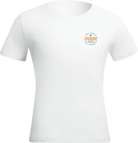 THOR Girl's Stadium MX Motorcross T-Shirt White 2023 Model