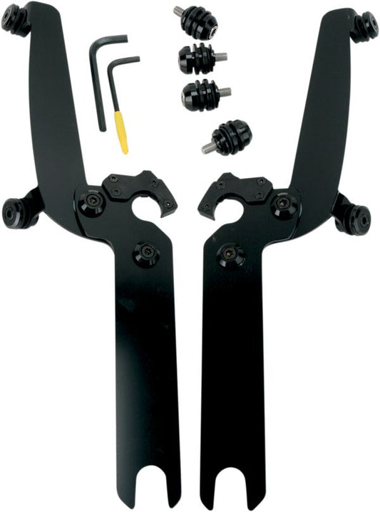 MEMPHIS SHADES Trigger Lock Windshield Mounting Kit Complete Without OEM light bar MEB8922