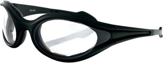 BOBSTER Foamerz Wrap Around Design Black Sunglasses ES114C