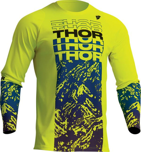 THOR Sector Atlas MX Motorcross Jersey Blue/Acid 2023 Model