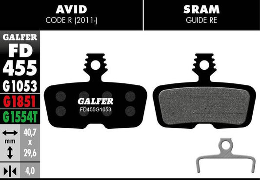 GALFER Brake Pad Bicycle FD455G1053
