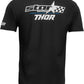 THOR Star Racing MX Motorcross T-Shirt Black 2023 Model