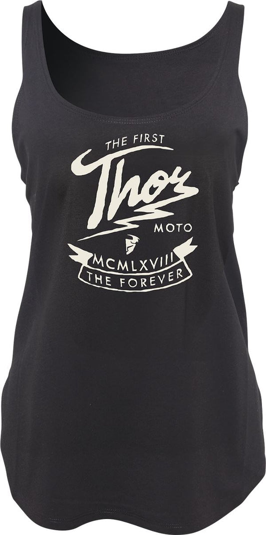 THOR Women's Thunder MX Motorcross Tank Top Black 2023 Model