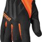 THOR Draft MX Motorcross Gloves Black/Orange 2023 Model