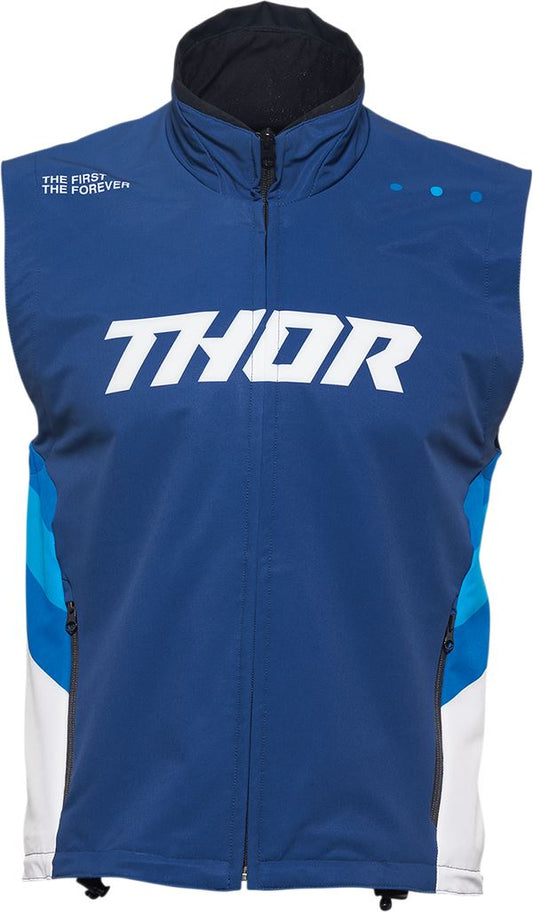 THOR MX Motorcross Warmup Vest Blue 2023 Model